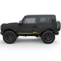 SIDE STRIPE MOUNTAINS SIDE GRAPHIC DECAL FITS 2021+ FORD BRONCO 2 DOOR