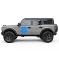 SKULL AND CROSSED SWORDS PIRATE JOLLY ROGER SIDE GRAPHIC DECAL FITS 2021+ FORD BRONCO 4 DOOR