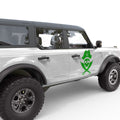 SKULL AND CROSSED SWORDS PIRATE JOLLY ROGER DOOR DECAL FITS 2024 FORD BRONCO 4 DOOR
