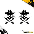 Skull Crossbones Pirate Decal For Jeep Gladiator