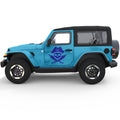 SKULL AND CROSSED SWORDS PIRATE JOLLY ROGER DECAL SIDE GRAPHIC DECAL FITS 2018+ JEEP WRANGLER 2 DOOR JL