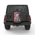SKULL INDEPENDENCE DAY HAT PEARL  WHITE CARBON FIBER TIRE COVER
