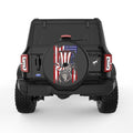 SKULL INDEPENDENCE DAY HAT BLACK TIRE COVER