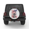 SKULL INDEPENDENCE DAY HAT SILVER CARBON FIBER TIRE COVER