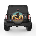 SOCIAL DISTANCING SASQUATCH BLACK CARBON FIBER TIRE COVER