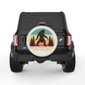 SOCIAL DISTANCING SASQUATCH PEARL  WHITE CARBON FIBER TIRE COVER