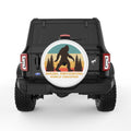SOCIAL DISTANCING SASQUATCH WHITE TIRE COVER