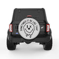 SOMETIMES IT BE LIKE THAT SILVER CARBON FIBER TIRE COVER