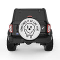 SOMETIMES IT BE LIKE THAT PEARL  WHITE CARBON FIBER TIRE COVER