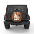 SORRY I CAN T I HAVE TO FIND BIGFOOT PEARL  WHITE CARBON FIBER TIRE COVER
