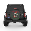 SORRY SANTA IVE BEEN FERAL BLACK TIRE COVER