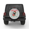 SORRY SANTA IVE BEEN FERAL WHITE TIRE COVER