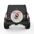 SORRY SANTA IVE BEEN FERAL SILVER CARBON FIBER TIRE COVER