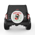 SORRY SANTA IVE BEEN FERAL PEARL  WHITE CARBON FIBER TIRE COVER