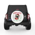 SORRY SANTA IVE BEEN FERAL WHITE TIRE COVER