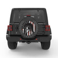 SPARTAN AMERICAN SOLDIER BLACK CARBON FIBER TIRE COVER