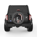 SPARTAN AMERICAN SOLDIER BLACK CARBON FIBER TIRE COVER