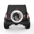 SPARTAN AMERICAN SOLDIER WHITE TIRE COVER