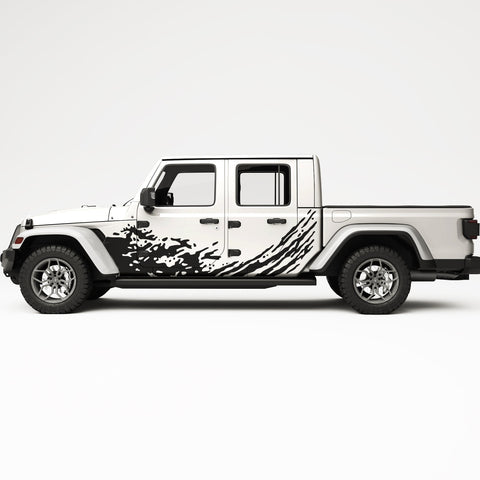 SPLASH DECAL SIDE GRAPHIC DECAL FITS JEEP GLADIATOR