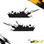 SPLASH SIDE GRAPHIC DRIVER & PASSENGER DECALS