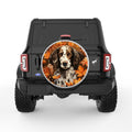 SPRINGER SPANIEL FALL SILVER CARBON FIBER TIRE COVER