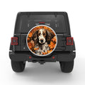 SPRINGER SPANIEL FALL SILVER CARBON FIBER TIRE COVER