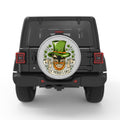 ST PATRICKS DAY SKULL WHITE TIRE COVER