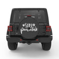 STAY PAWSITIVE BLACK CARBON FIBER TIRE COVER