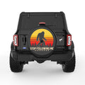 STOP FOLLOWING ME SASQUATCH BLACK TIRE COVER