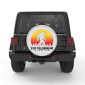 STOP FOLLOWING ME SASQUATCH BLACK TIRE COVER