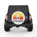 STOP FOLLOWING ME SASQUATCH PEARL  WHITE CARBON FIBER TIRE COVER