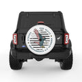 STRONG AND BRAVE AMERICAN EAGLE WHITE TIRE COVER