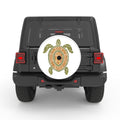 STYLIZED GREEN AND BROWN TURTLE