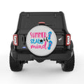 SUMMER STATE OF MIND SILVER CARBON FIBER TIRE COVER