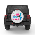 SUMMER STATE OF MIND SILVER CARBON FIBER TIRE COVER