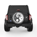SUN MOON STARS YING YANG BLACK TIRE COVER