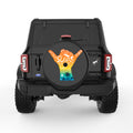 SURF WAVE BLACK TIRE COVER