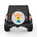 SURF WAVE SILVER CARBON FIBER TIRE COVER
