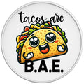 TACOS ARE BAE WHITE TIRE COVER