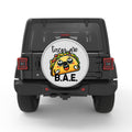 TACOS ARE BAE SILVER CARBON FIBER TIRE COVER