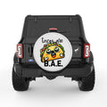 TACOS ARE BAE PEARL  WHITE CARBON FIBER TIRE COVER