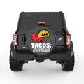 TACOS THE ANSWER TO LIFE PROBLEMS BLACK CARBON FIBER TIRE COVER