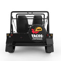TACOS THE ANSWER TO LIFE PROBLEMS BLACK CARBON FIBER TIRE COVER FOR MOKE