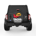TACOS THE ANSWER TO LIFE PROBLEMS BLACK TIRE COVER