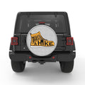 TAKE A HIKE WHITE TIRE COVER