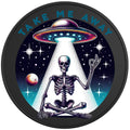 TAKE ME AWAY SKELETON BLACK TIRE COVER