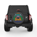 TAKE ME TO THE BEACH BLACK TIRE COVER