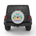 TAKE ME TO THE BEACH WHITE TIRE COVER