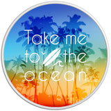 TAKE ME TO THE OCEAN WHITE TIRE COVER