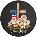 TEAM JESUS BLACK TIRE COVER